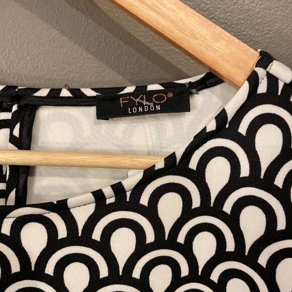 FYLO London Black + White Dress - Picture 3 of 4